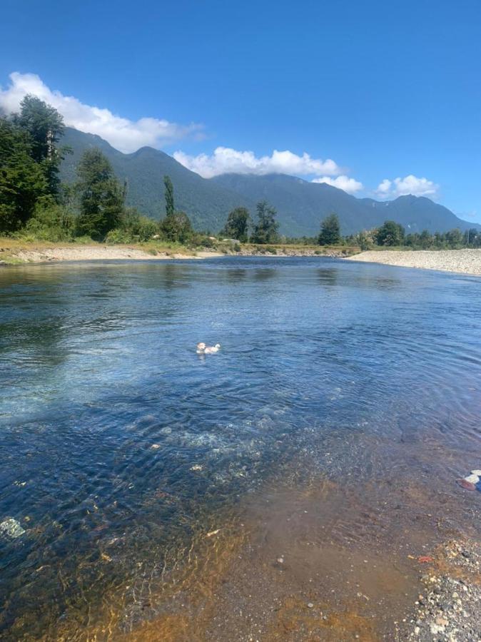 Cabana Del Campo Hornopiren Bagian luar foto